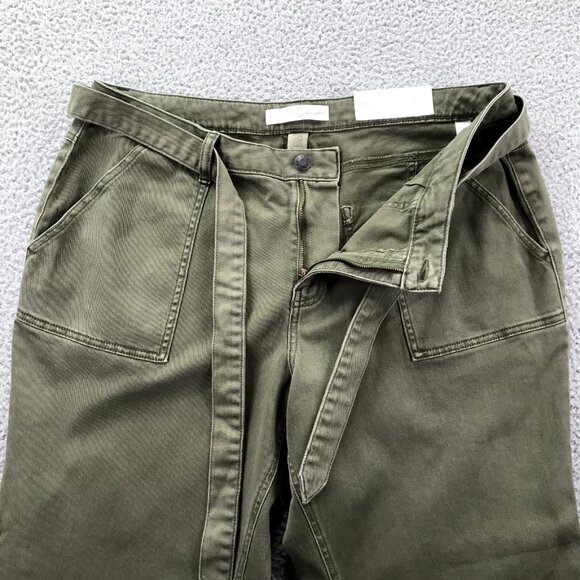 CATO Est. 1946 Womens Size 20W Green High Rise Belted Straight Ankle Jeans NEW - Picture 5 of 16